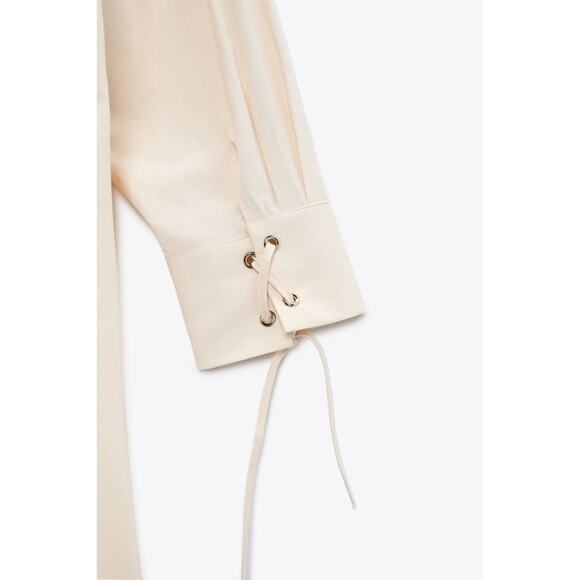 Zara Ruched Front Shirt Dress - Picture 8 of 13